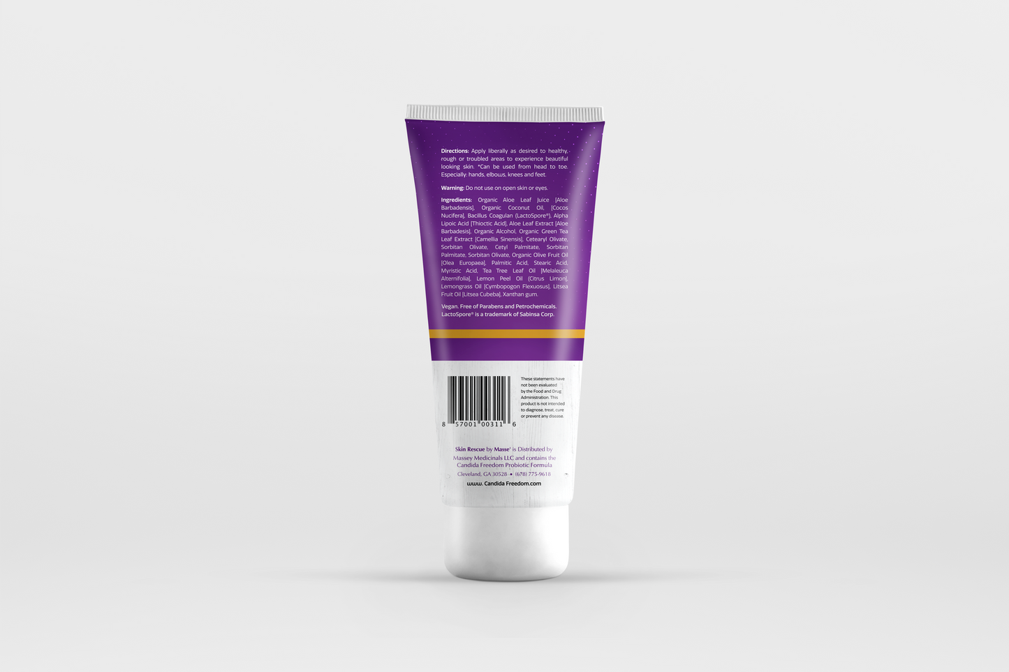 Masse' Skin Rescue Probiotic Lotion - Daily lotion for Men & Women - Refreshing Lemon Scent - Non-Greasy Moisture for Smooth & Sensitive Skin - 3.4 oz