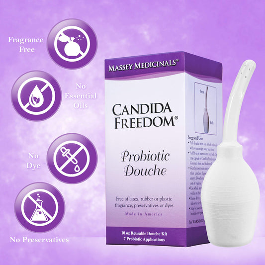 Candida Freedom Probiotic Douche - Supports Healthy Balance of Proper pH for Women