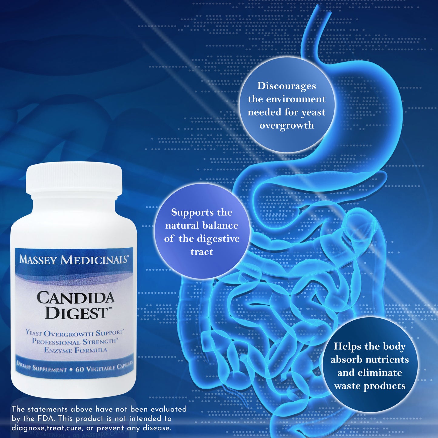 Candida Digest Enzyme Formula - Massey Medicinals - digest-formula-supplement-enzyme-boost-capsules-advanced-formula-for-digestive-health-gut-flora-support-natural-enzymes for-digestive-care-and-overgrowth-60-count