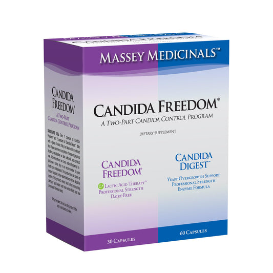 Candida Freedom 2 Part Control Program with Probiotics Plus Digestive Enzyme Support