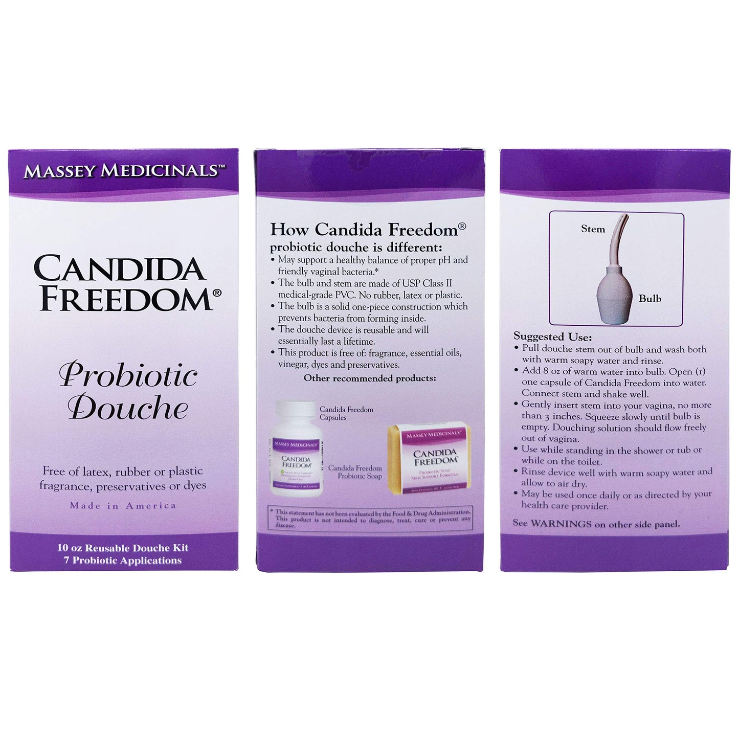 Candida Freedom Probiotic Douche - Supports Healthy Balance of Proper pH for Women