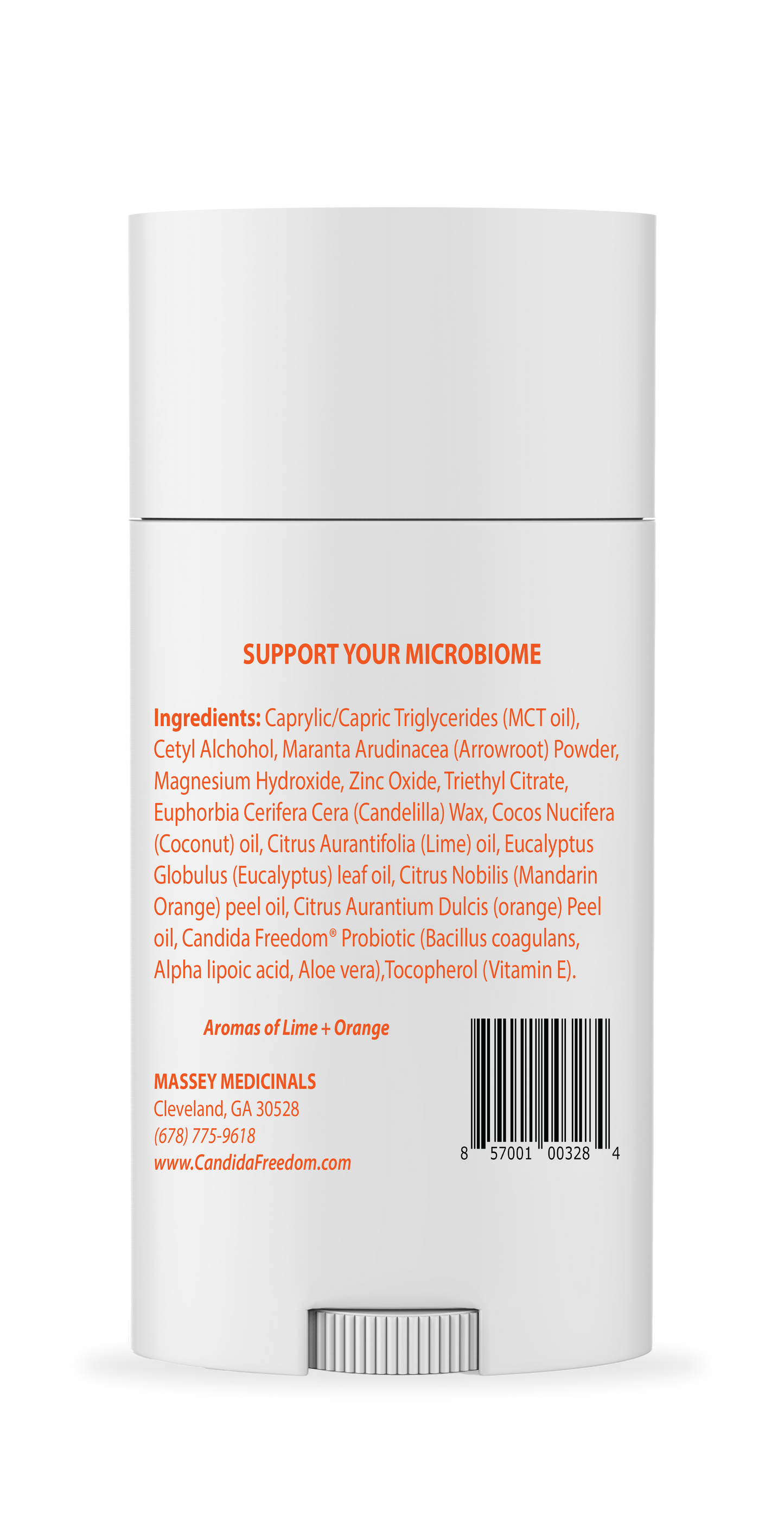 MASSE Probiotic Deodorant - Natural Deodorant for Women & Men, Plant-Based Aluminum & Baking Soda Free Deodorant Stick, 3 oz by Candida Freedom