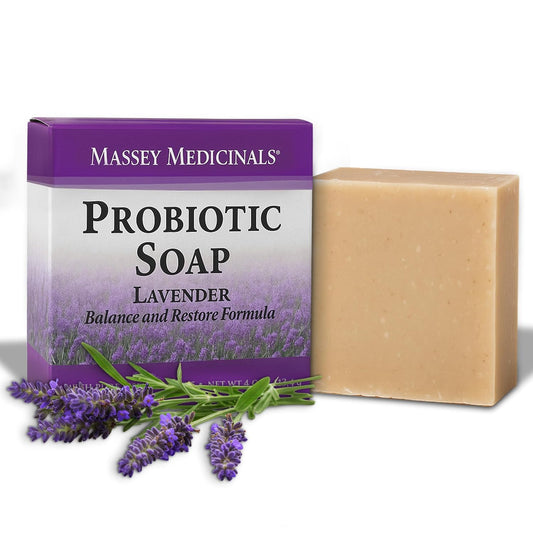 Candida Freedom Probiotic Soap - Lavender - Probiotic Skincare - Powerful Microbiome Support with the Candida Freedom® Bacillus, Antioxidant and Herbal Formula - Sensitive Skin Soap - Supports Acne-Prone Skin - Encourages Scalp Health