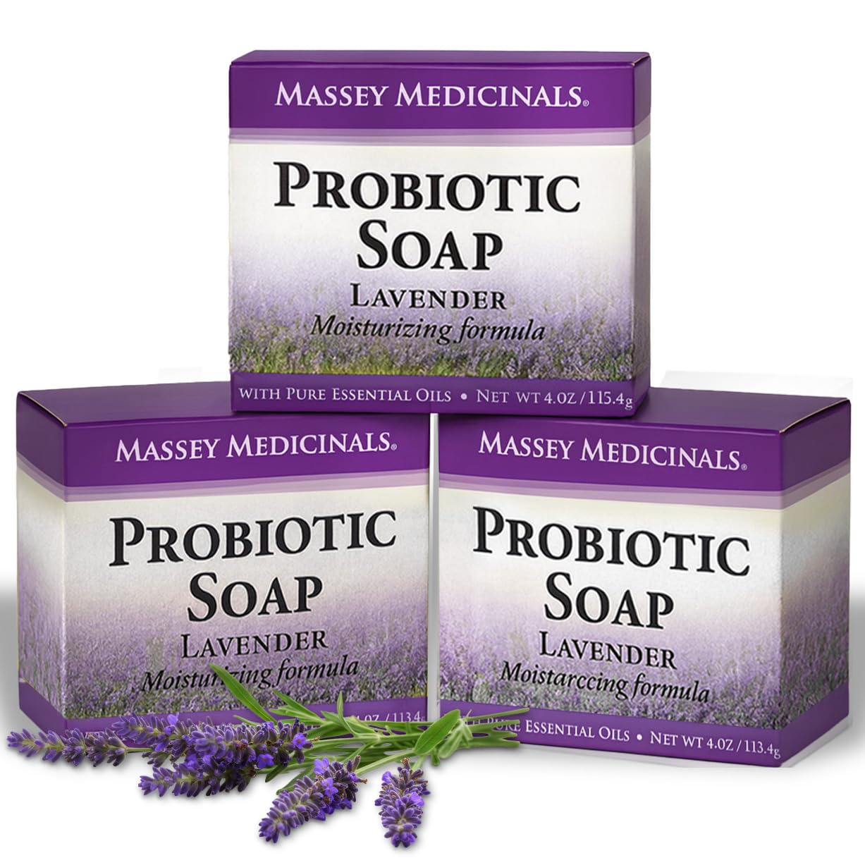 Candida Freedom Probiotic Soap - Lavender - Probiotic Skincare - Powerful Microbiome Support with the Candida Freedom® Bacillus, Antioxidant and Herbal Formula - Sensitive Skin Soap - Supports Acne-Prone Skin - Encourages Scalp Health