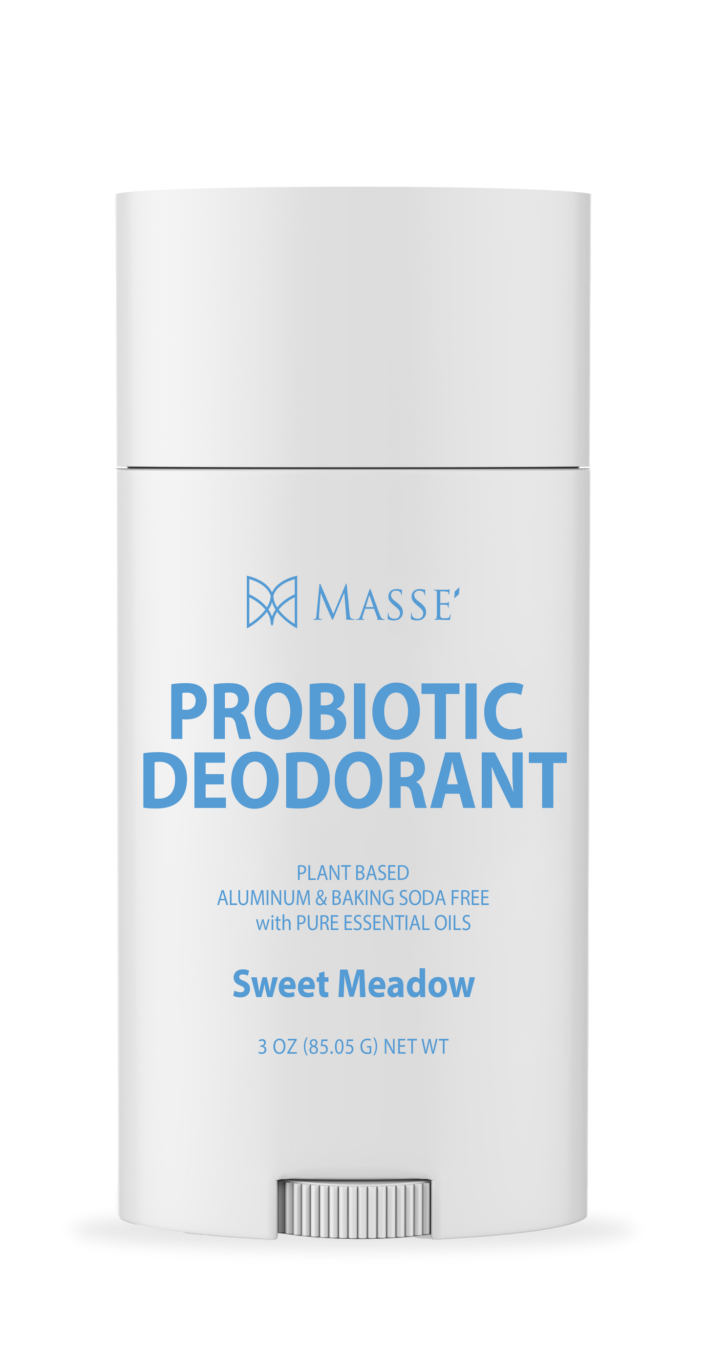 MASSE Probiotic Deodorant - Natural Deodorant for Women & Men, Plant-Based Aluminum & Baking Soda Free Deodorant Stick, 3 oz by Candida Freedom