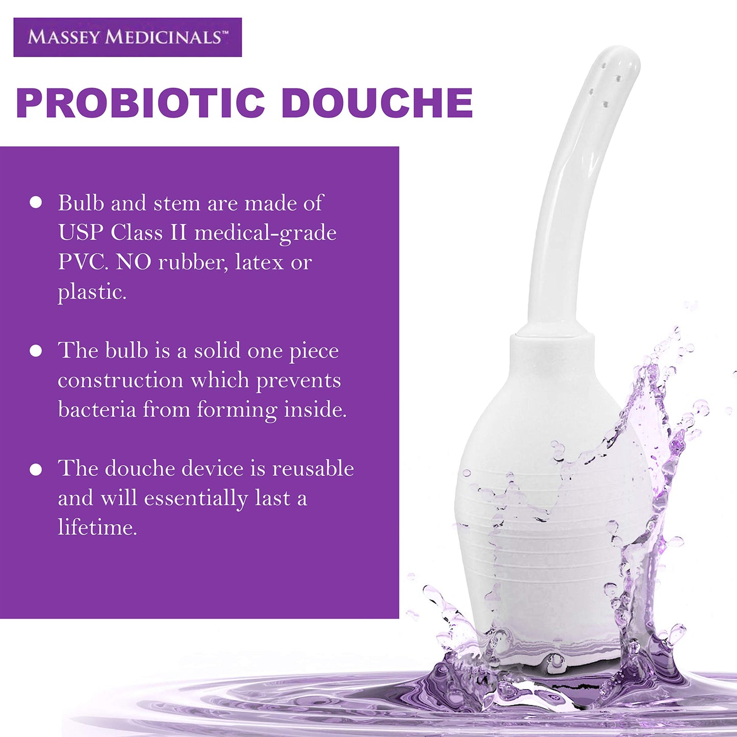 Candida Freedom Probiotic Douche - Supports Healthy Balance of Proper pH for Women