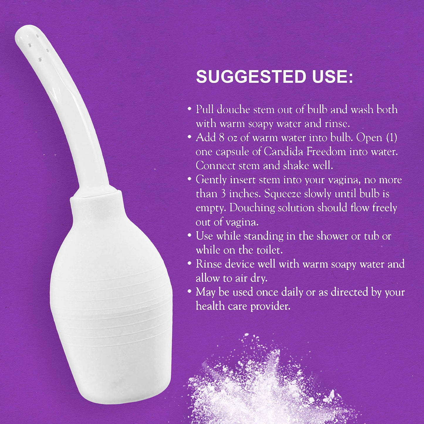 Candida Freedom Probiotic Douche - Supports Healthy Balance of Proper pH for Women